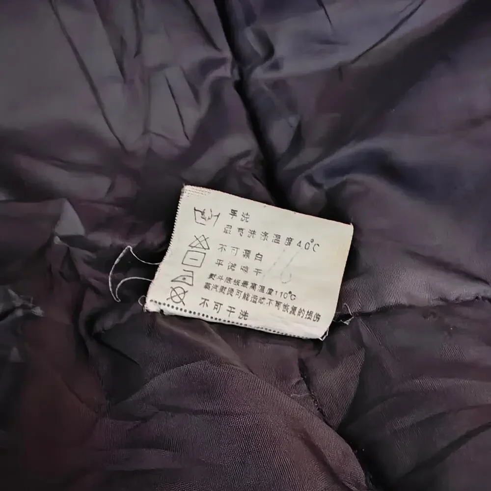 Hooded Abstract Camo Puffer Jacket Red Accents Unbranded 160 (20x28)